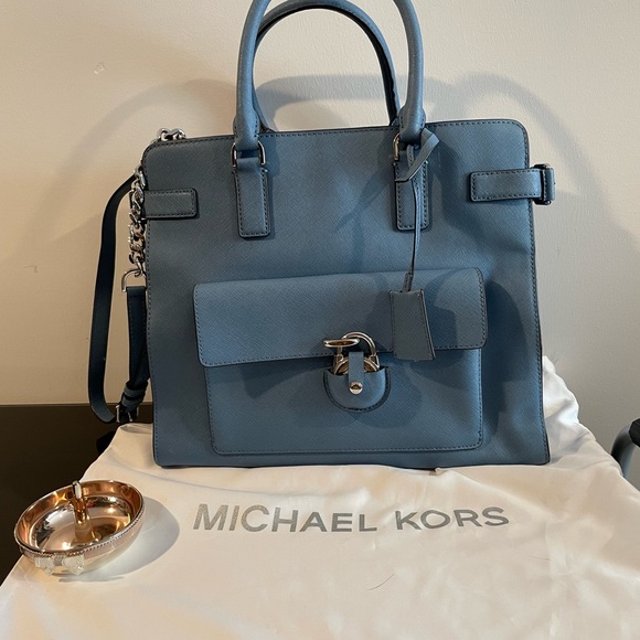 Michael Kors Emma Saffiano satchel large tote bag - Picture 2 of 9